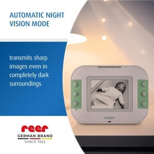 Monitor video pentru bebelusi reer BabyCam S, 300m, noapte, functie de comunicare - Img 4
