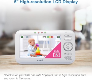 Monitor video pentru bebelusi VTech VM5254, ecran LCD 5 inch, vedere nocturna - Img 2