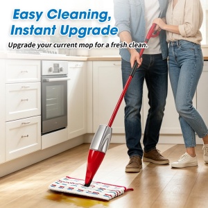 Mop cu Microfibre Vileda 1-2 Spraymax, 4 Piese, Lavabil, Compatibil cu Toate Tipurile de Pardoseli - Img 6