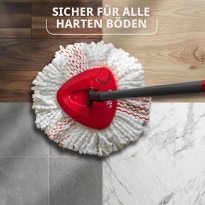 Mop cu pedala Vileda Turbo, set complet cu maner telescopic 65-131 cm - Img 7