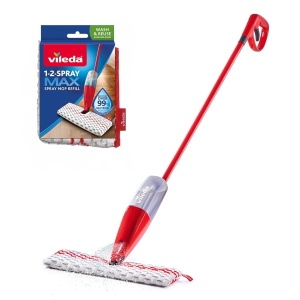 Mop cu spray Vileda 1.2 Spray Max, 650 ml, pentru toate tipurile de podele