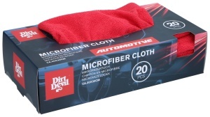 Mop de Microfibra Dirt Devil - Set 20 bucati, 30x30 cm, Culoare Rosie - Img 3