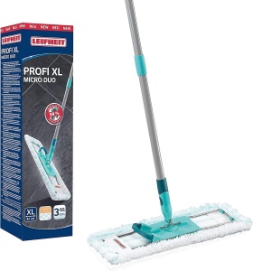 Mop pentru podea Leifheit Profi XL, sistem Click, 42 cm, cu maner din otel