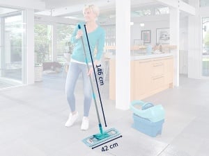 Mop pentru podea Leifheit Profi XL super Soft, 42 cm, maner din otel 146 cm - Img 7