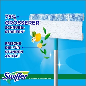 Mop umed Swiffer, 60 servetele umede, putere de curatare ridicata, proaspat parfum citric - Img 3