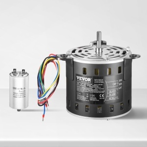 Motor electric VEVOR YDK160-4G02 15 CP 220V 3 viteze cu condensator inclus - Img 9