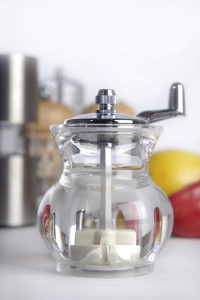 Moulin de condimente Metaltex 252812010 cu mecanism ceramic ajustabil, acril transparent - Img 2