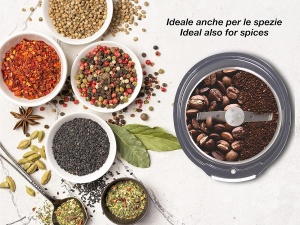 Moulineta de cafea Beper BP.581, 100 g, 250 W, Negru si Argintiu - Img 5