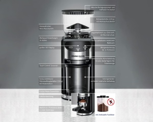 Moulineta de cafea Rommelsbacher EKM 400, Kegelmahlwerk, 220 g, 130 W - Img 5