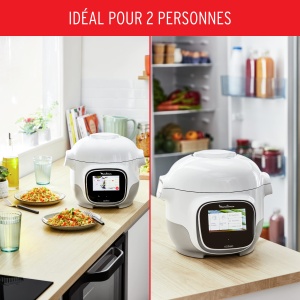 Moulinex Cookeo Touch Mini WiFi Multicooker 2 L ideal pentru 2 persoane oala de inalta presiune conectivitate ecran tactil retete nelimitate aplicatie - Img 6