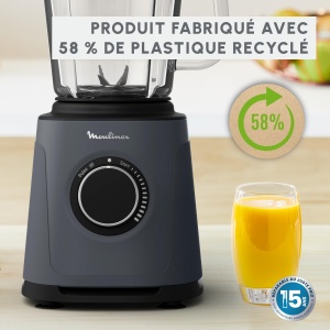 Moulinex PerfectMix Essential, blender de inalta performanta, 1200 W, tehnologie cu lame Powelix, usor de curatat, LM771BF0 - Img 4