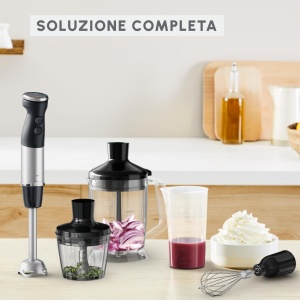 Moulinex Quickchef+, blender de mana, tehnologie cu lame Powelix, putere 1000 W, blender cu amestecare rapida si mod silentios, poate fi spalat in masina de spalat vase, DD67L8 - Img 7