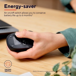 Mouse Bluetooth Trust Primo, 1000-1600 DPI, Compact, Negru - Img 4