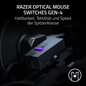 Mouse de gaming Razer Basilisk V4 HyperSpeed, wireless, senzor 33K, alb - Img 7