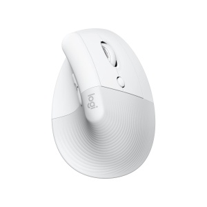 Mouse ergonomic vertical Logitech Lift pentru Mac, wireless, alb