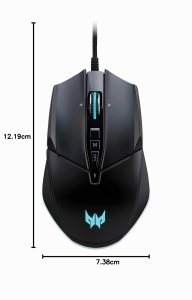 Mouse gaming Acer Predator Cestus 335, 19000 DPI, 10 butoane, negru - Img 9