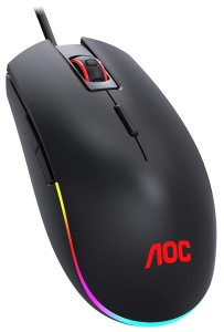 Mouse gaming AOC GM500 - 5000 DPI, switch-uri Omron, iluminare RGB