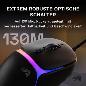 Mouse gaming Glorious Model D3, senzor 30.000 DPI, ultrausor 57 g, negru - Img 4
