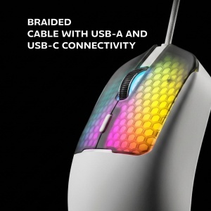 Mouse gaming Mars Gaming MM-Viper, 56g, RGB, senzor optic 12800 DPI, alb - Img 7