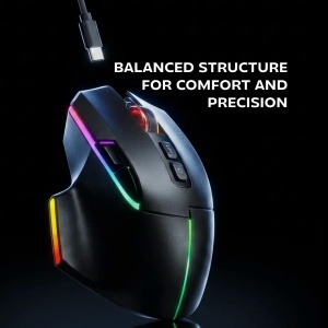 Mouse Gaming Mars Gaming MMW-Vector, 12000 DPI, Bluetooth 5.4, Negru - Img 7