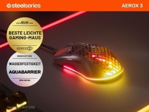 Mouse gaming SteelSeries Aerox 3, design ultraleger, RGB, senzor optic 8500 DPI - Img 7
