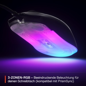 Mouse gaming SteelSeries Rival 3 Gen 2, 8500 DPI, RGB, 77 g, Negru - Img 5