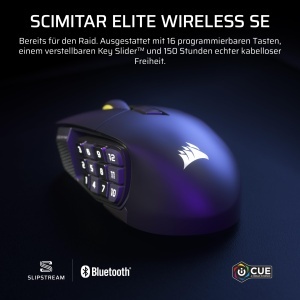 Mouse Gaming Wireless Corsair Scimitar Elite SE Gunmetal, 16 butoane, 33k DPI - Img 2