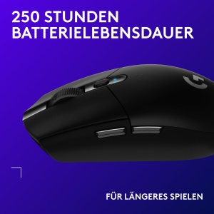 Mouse gaming wireless Logitech G G305, senzor HERO 12K DPI, 6 butoane, negru - Img 4