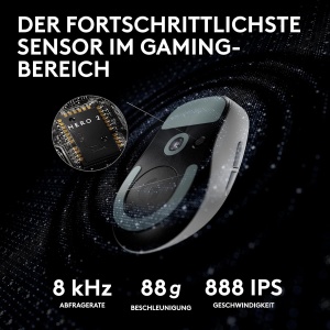 Mouse gaming wireless Logitech G PRO X SUPERLIGHT 2, 60 g, 44K DPI, alb - Img 4