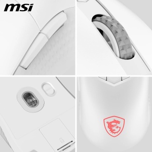 Mouse gaming wireless MSI Versa 300, alb, 8000 DPI, autonomie 50 ore - Img 6