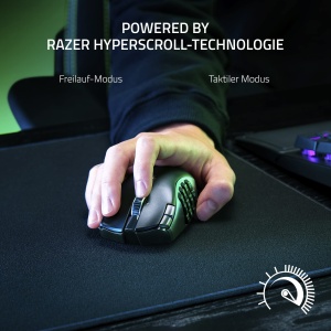 Mouse gaming wireless Razer Naga V2 HyperSpeed 19 butoane programabile senzor optic 30K negru - Img 4