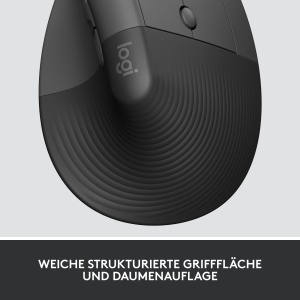 Mouse vertical ergonomic Logitech Lift pentru afaceri, 4000 DPI, wireless - Img 4
