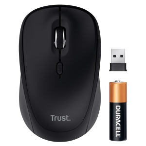 Mouse wireless compact Trust Yuki, Bluetooth si 2.4GHz, silentios, portabil