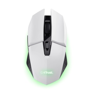 Mouse wireless gaming GXTrust Vylax 1108W 80 ore autonomie 4800 DPI LED multicolor Alb