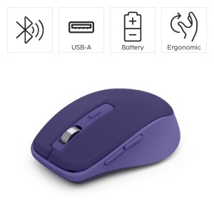 Mouse wireless Hama WM-450 BluetoothFrecventa 24 GHz 7 butoane albastru - Img 2