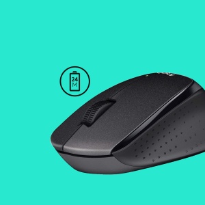 Mouse wireless Logitech B330 SILENT PLUS, negru, 1000 DPI, 10 m raza - Img 2