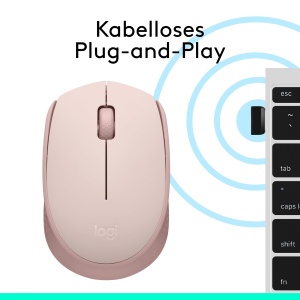 Mouse wireless Logitech M171, 2 butoane, raza de actiune 10 m, design ergonomic - Img 8