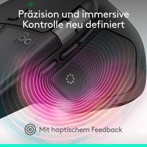 Mouse wireless Logitech MX Master 4 Space Black ergonomic Bluetooth incarcare USB-C - Img 2