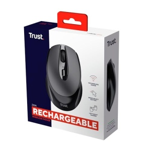 Mouse wireless reincarcabil Trust Zaya (mouse fara fir cu micro receptor USB, potrivit pentru dreptaci si stangaci, 4 butoane, 800/1200/1600 DPI) Negru - Img 12