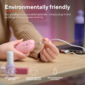 Mouse wireless Trust Puck reincarcabil Bluetooth si USB roz DPI ajustabil - Img 5