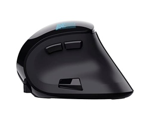 Mouse Wireless Vertical Trust Voxx, Mouse Wireless Ergonomic Reincarcabil, Bluetooth si Conexiune 2.4GHz, 9 Butoane, 1200-2400 DPI, PC/Mac/Computer/Laptop/MacBook/Chromebook - Negru - Img 12
