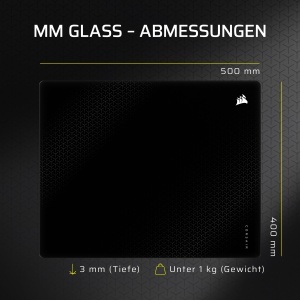 Mousepad de gaming Corsair MM Glass Large, 500 x 400mm, negru - Img 8