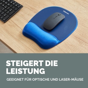 Mousepad ergonomic Fellowes Everyday cu suport pentru incheietura spuma memory albastru - Img 5