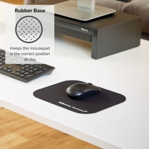 Mousepad Fellowes Microban 5934005 Argintiu Antibacterian Suprafata Antiderapanta - Img 3