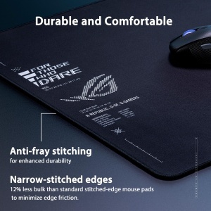 Mousepad gaming ASUS ROG Sheath II XXL 900x400 mm Negru Suprafata optimizata - Img 3