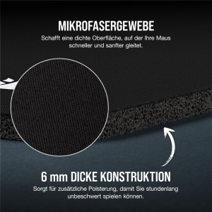 Mousepad Gaming Corsair MM200 PRO Heavy XL, 450 x 400 mm, 6 mm grosime - Img 5