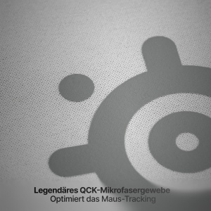 Mousepad Gaming SteelSeries QcK Heavy - Alb, 450 mm x 400 mm x 6 mm - Img 3