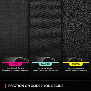 Mousepad Gaming SteelSeries QcK XL Control Preciziei, 900 x 400 mm, Negru - Img 9