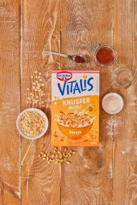 Muesli Crocant Dr. Oetker Vitalis Knusper Honeys, cu Miere, 5 x 600g - Img 2