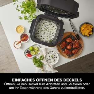 Multicooker Ninja Speedi ON400EUCP, 5.7L, 10-in-1, Friteuza cu aer cald, Negru si Cupru - Img 14